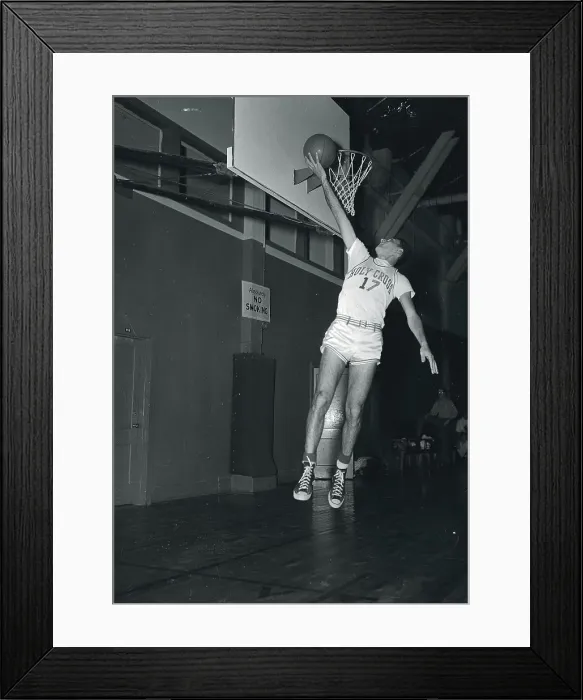 Framed Print : Bob Cousy With Layup Shot Framed Print : Bob Cousy With Layup Shot