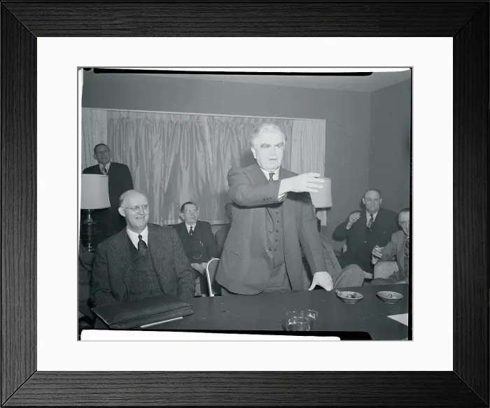 Framed Print : John L. Lewis at Meeting Framed Print : John L. Lewis at Meeting