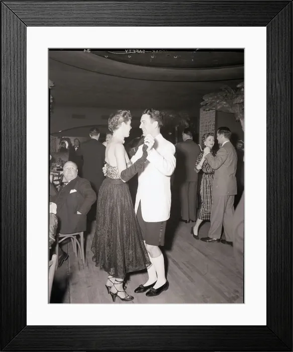 Framed Print : Couple Dancing in El Morocco Framed Print : Couple Dancing in El Morocco