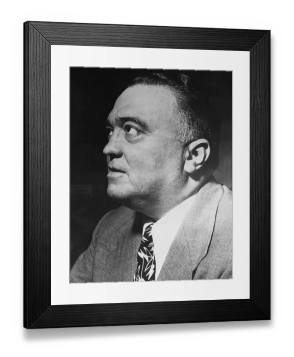 Framed Print : F.B.I. Director J. Edgar Hoover