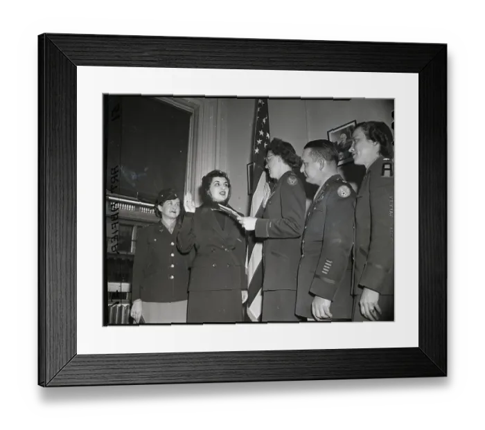 Framed Print : Airforce Oath Taken By Wafs Framed Print : Airforce Oath Taken By Wafs