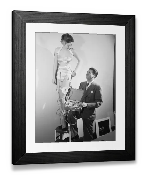 Framed Print : Electric Fat-Reduction Machine Framed Print : Electric Fat-Reduction Machine