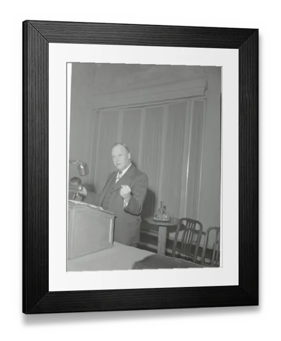 Framed Print : Karl E. Mundt Addressing All American Conference Framed Print : Karl E. Mundt Addressing All American Conference