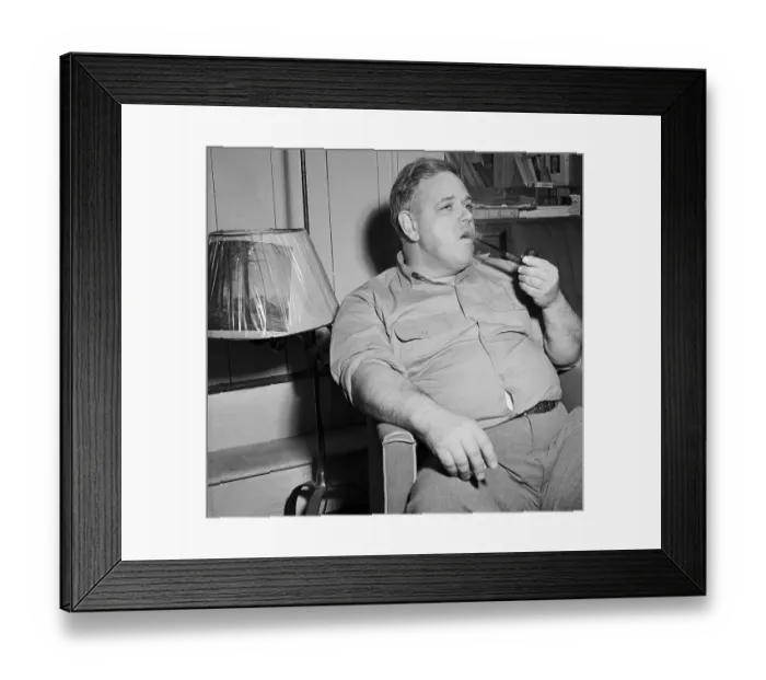 Framed Print : Whittaker Chambers Smoking a Pipe Framed Print : Whittaker Chambers Smoking a Pipe