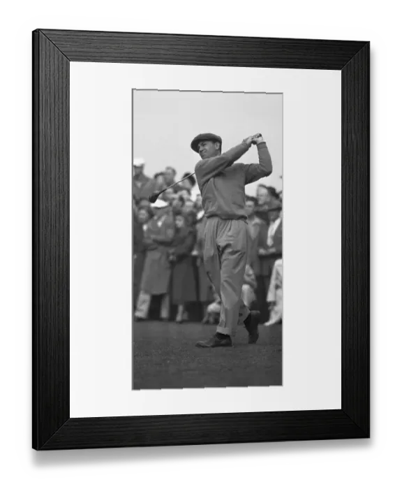 Framed Print : Ben Hogan Swinging Golf Club Framed Print : Ben Hogan Swinging Golf Club