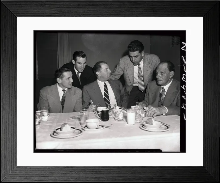 Framed Print : Otto Graham and Other Outstanding Athletes at Dinner Framed Print : Otto Graham and Other Outstanding Athletes at Dinner