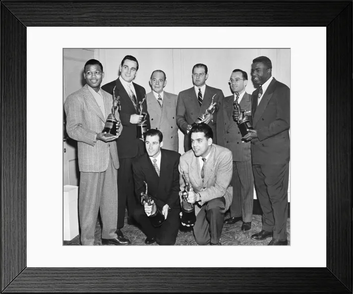 Framed Print : Otto Graham and Other Athletes With Awards Framed Print : Otto Graham and Other Athletes With Awards