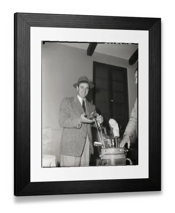 Framed Print : Sam Snead In Dressing Room Framed Print : Sam Snead In Dressing Room