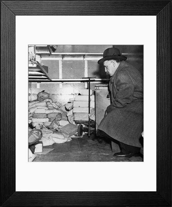 Framed Print : Interior Of Burglarized Brinks Vault