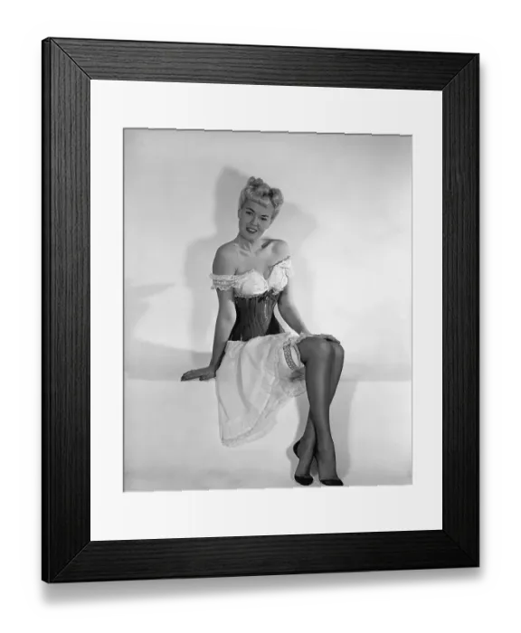 Framed Print : Model Wearing A Corset Full Length Shot Framed Print : Model Wearing A Corset Full Length Shot