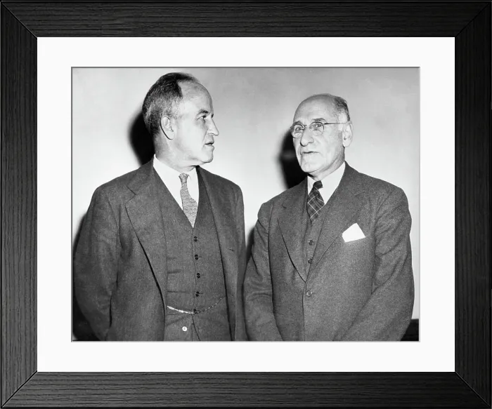 Framed Print : Psychiatrists Dr. Carl A. Binger and Dr. Henry A Murray Framed Print : Psychiatrists Dr. Carl A. Binger and Dr. Henry A Murray