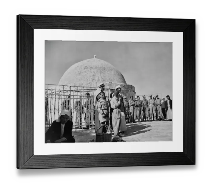 Framed Print : Druze Soldiers Visiting Shrine Framed Print : Druze Soldiers Visiting Shrine