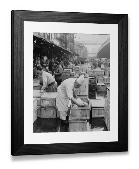 Framed Print : New York City fish market Framed Print : New York City fish market