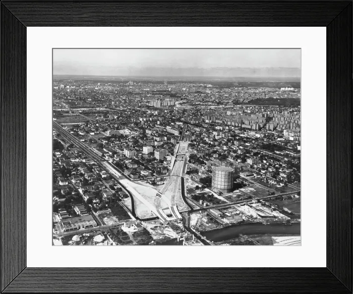 Framed Print : Cross Bronx Expressway, 1950 Framed Print : Cross Bronx Expressway, 1950