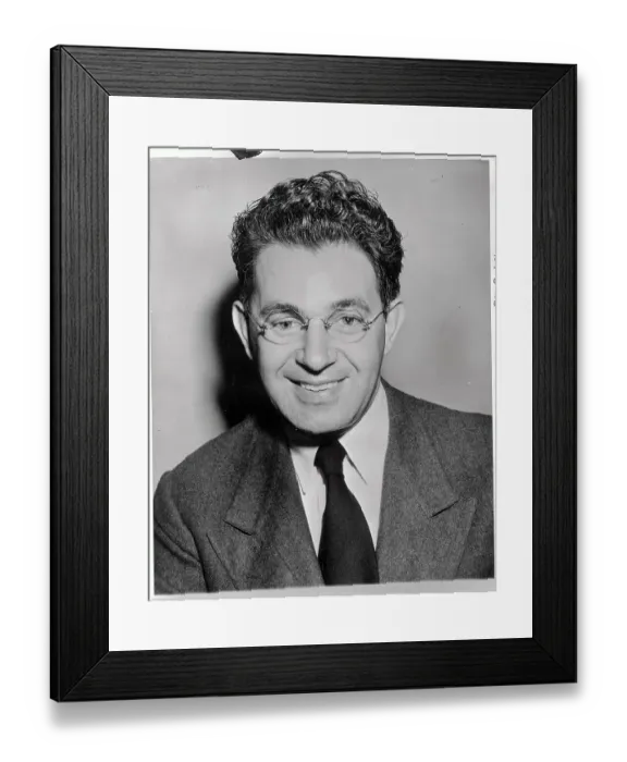 Framed Print : Portrait of Albert Deutsch Framed Print : Portrait of Albert Deutsch