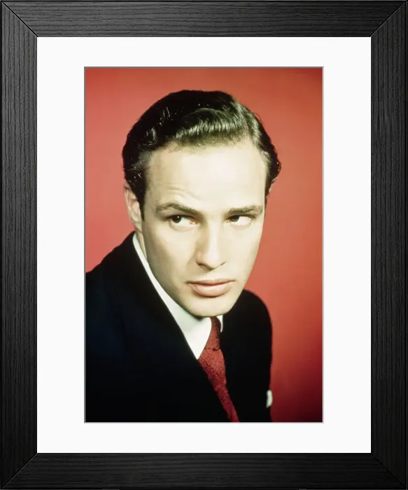 Framed Print : Portrait of Marlon Brando Framed Print : Portrait of Marlon Brando
