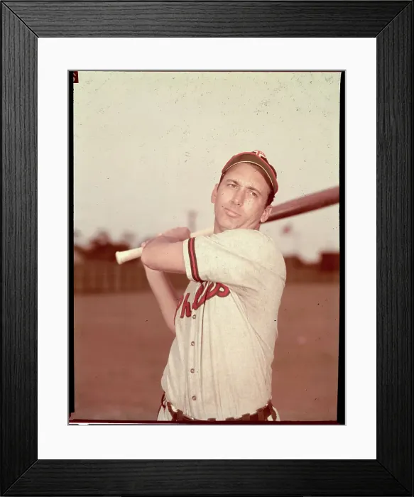 Framed Print : Harry Walker Posing with Bat Framed Print : Harry Walker Posing with Bat