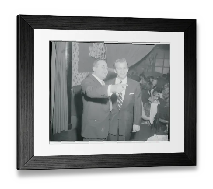 Framed Print : Herman Hover and Gary Crosby Conversing Framed Print : Herman Hover and Gary Crosby Conversing