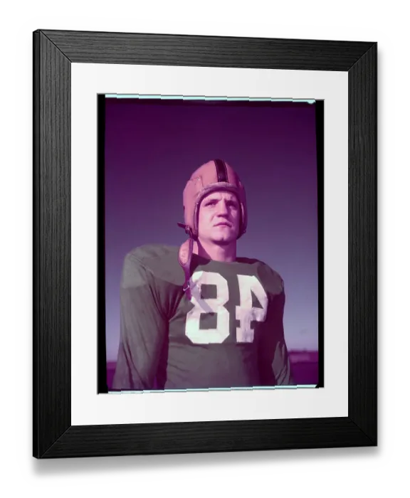 Framed Print : Neil Worden Pausing in Football Gear Framed Print : Neil Worden Pausing in Football Gear