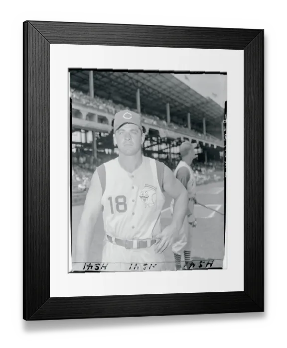 Framed Print : Baseball Player Ted Kluszewski Posing in Uniform Framed Print : Baseball Player Ted Kluszewski Posing in Uniform