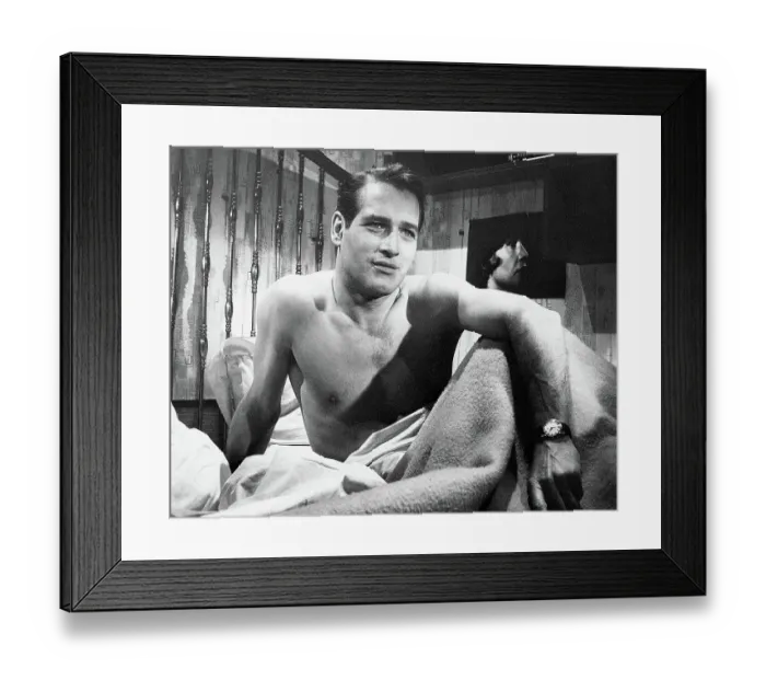 Framed Print : Paul Newman in Bed Framed Print : Paul Newman in Bed