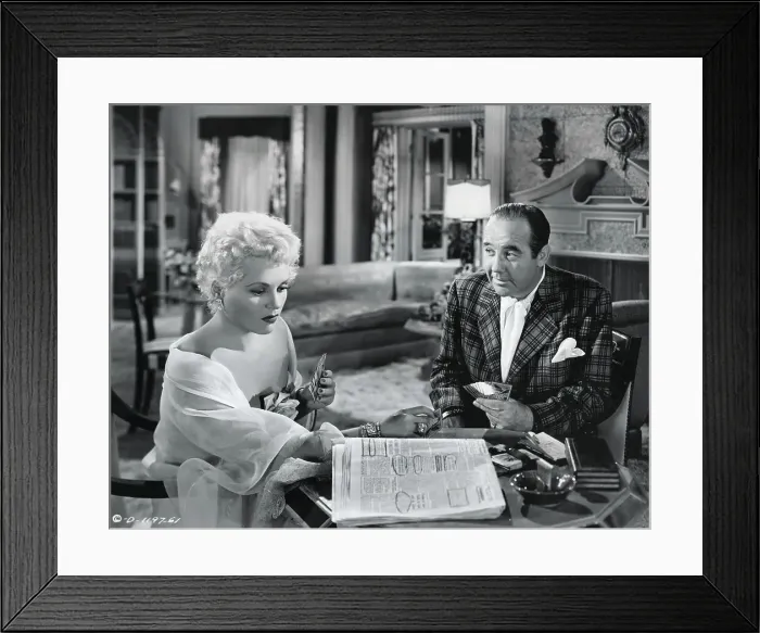 Framed Print : Broderick Crawford and July Holliday Framed Print : Broderick Crawford and July Holliday