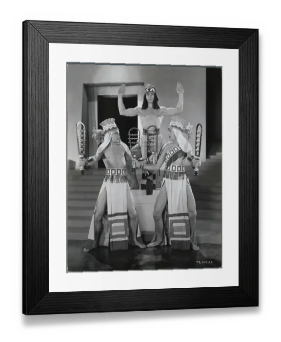 Framed Print : Hollywood Actors Portraying Ancient Egyptian Men Framed Print : Hollywood Actors Portraying Ancient Egyptian Men