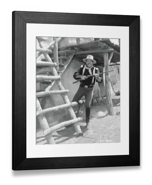 Framed Print : Actor John Wayne as a Cavalry Man in Rio Grande