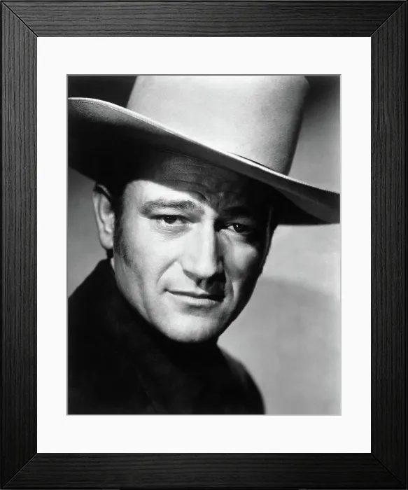 Framed Print : John Wayne in a Cowboy Hat Framed Print : John Wayne in a Cowboy Hat