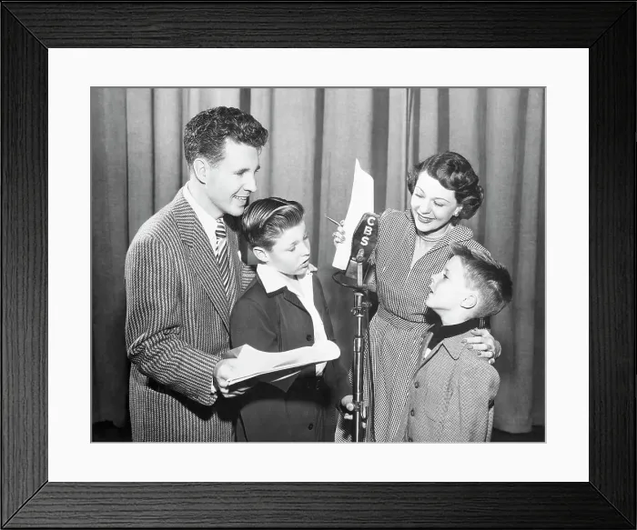 Framed Print : Ozzie and Harriet Nelson with Family Framed Print : Ozzie and Harriet Nelson with Family