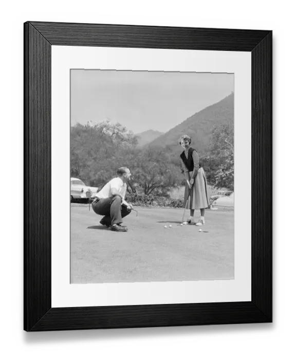 Framed Print : Golf Lesson Framed Print : Golf Lesson