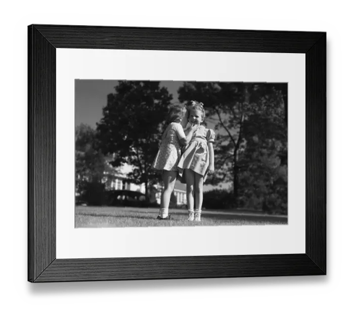 Framed Print : Girls Whispering Secrets Framed Print : Girls Whispering Secrets