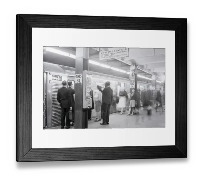 Framed Print : Times Square Subway Station