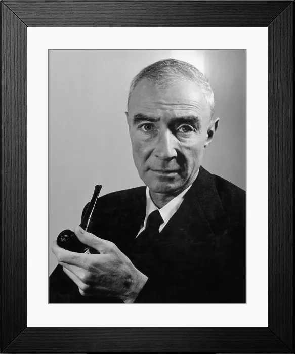 Framed Print : Oppenheimer with Pipe Framed Print : Oppenheimer with Pipe