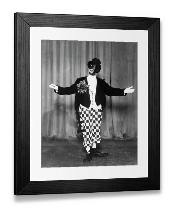 Framed Print : Josephine Baker Performing in Blackface Framed Print : Josephine Baker Performing in Blackface