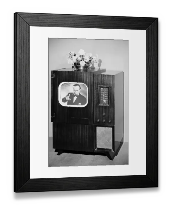 Framed Print : Television