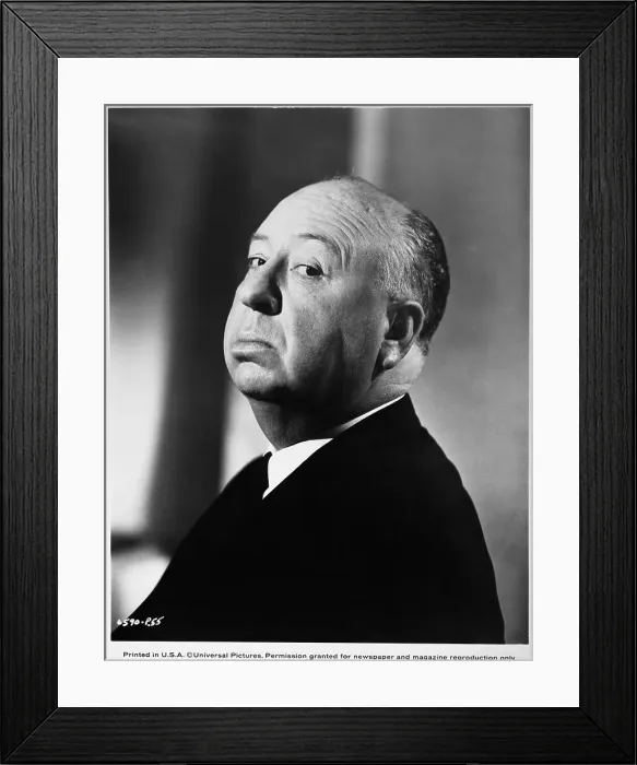 Framed Print : Director Alfred Hitchcock Framed Print : Director Alfred Hitchcock