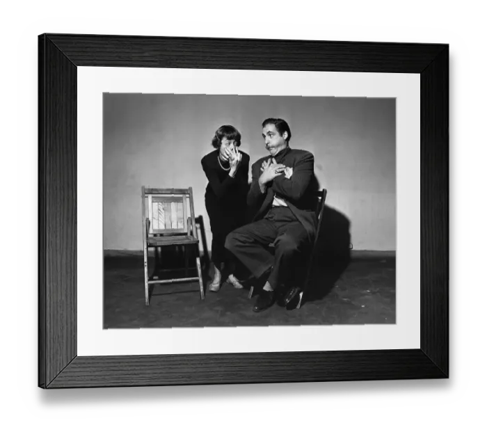 Framed Print : Sid Caesar and Imogene Coca Framed Print : Sid Caesar and Imogene Coca