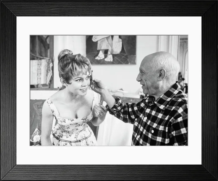 Framed Print : Picasso Measuring Bardot'S Head Framed Print : Picasso Measuring Bardot'S Head