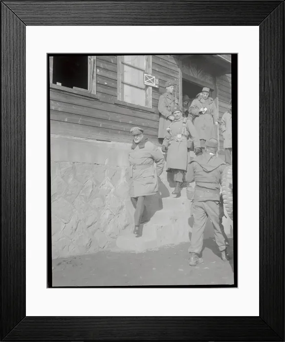 Framed Print : MacArthur and Ridgway Descending Steps Framed Print : MacArthur and Ridgway Descending Steps