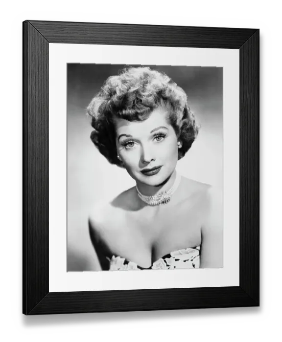 Framed Print : Comedienne Lucille Ball