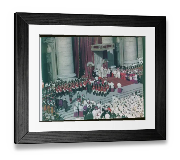 Framed Print : Pope Pius at Assumption Ceremonies Framed Print : Pope Pius at Assumption Ceremonies