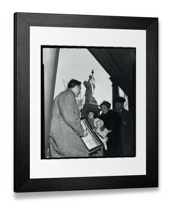 Framed Print : Census Poll at the Statue of Liberty Framed Print : Census Poll at the Statue of Liberty