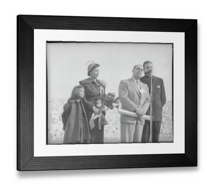 Framed Print : Frank Carideo Receiving Football Hall of Fame Award Framed Print : Frank Carideo Receiving Football Hall of Fame Award