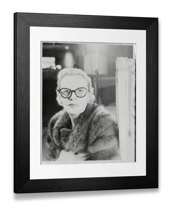 Framed Print : Portrait of Fleur Cowles Framed Print : Portrait of Fleur Cowles