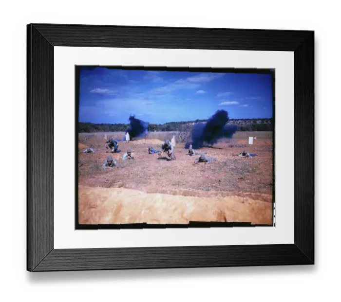 Framed Print : Tank Destroyer Troops Training in Combat Framed Print : Tank Destroyer Troops Training in Combat