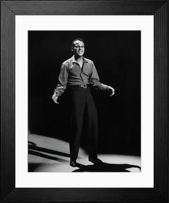 Framed Print : Singer / Entertainer Harry Belafonte Singing Framed Print : Singer / Entertainer Harry Belafonte Singing