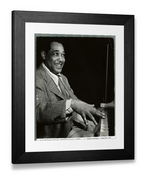 Framed Print : Duke Ellington Playing Piano Framed Print : Duke Ellington Playing Piano