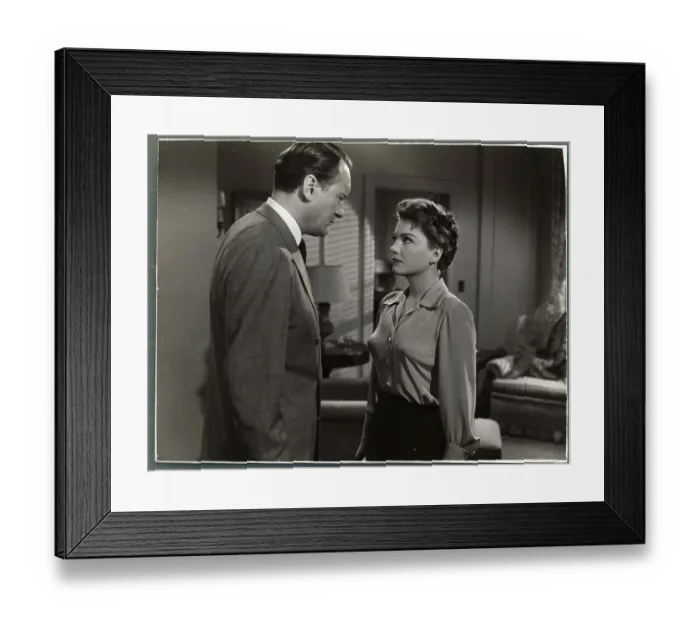 Framed Print : George Sanders and Anne Baxter in All About Eve Framed Print : George Sanders and Anne Baxter in All About Eve