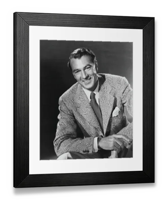 Framed Print : Portrait of Gary Cooper Framed Print : Portrait of Gary Cooper